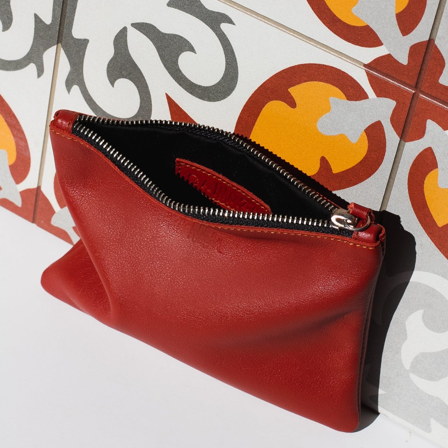 Cartera de cuero caldera
