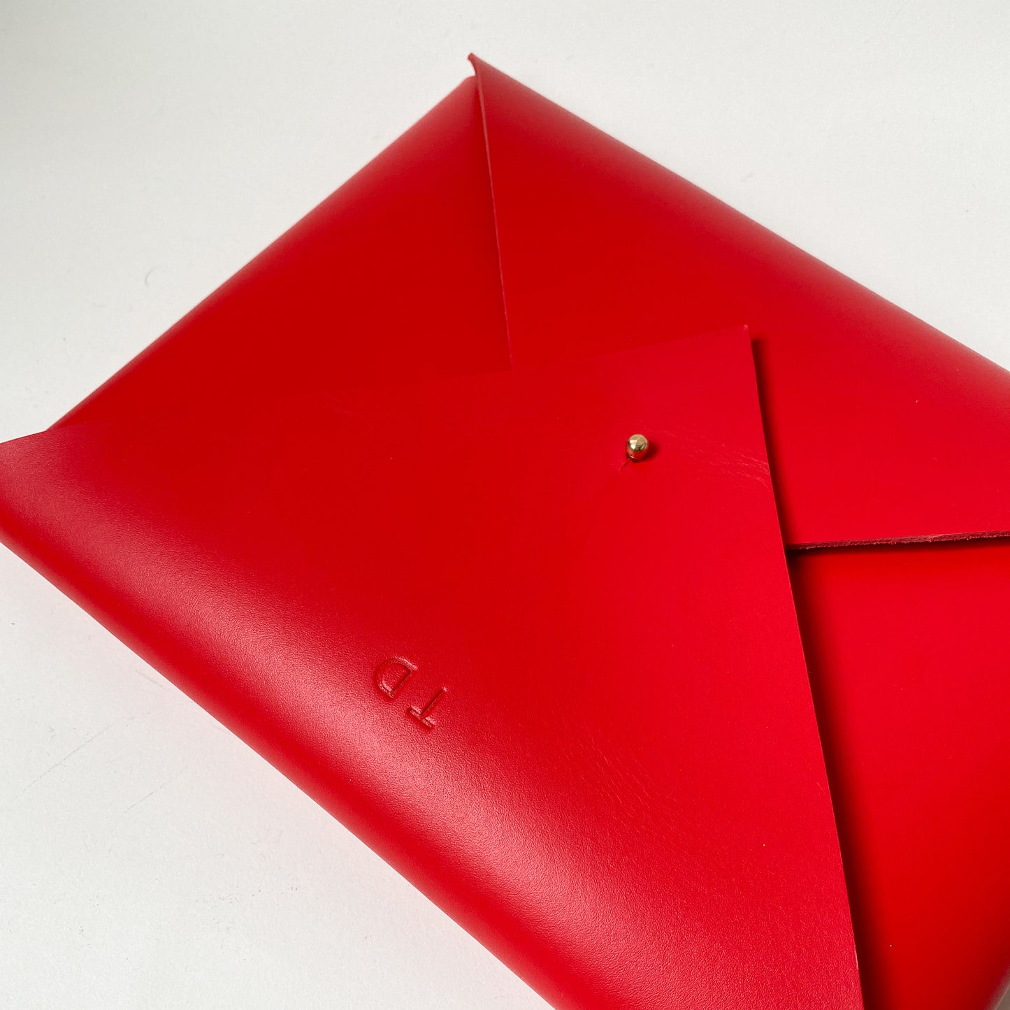 Sobre cartera de cuero