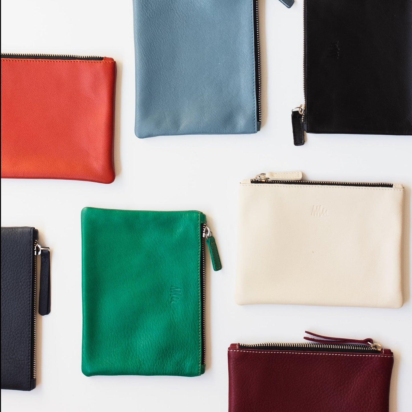 Cartera de cuero cruda