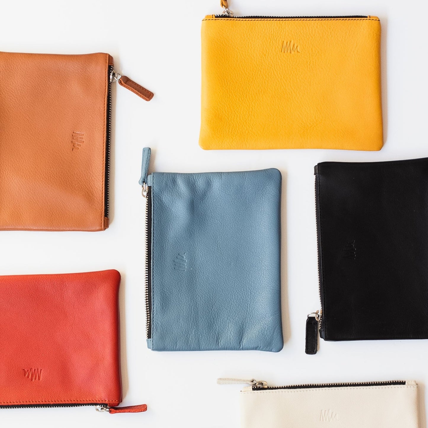 Cartera de cuero camel