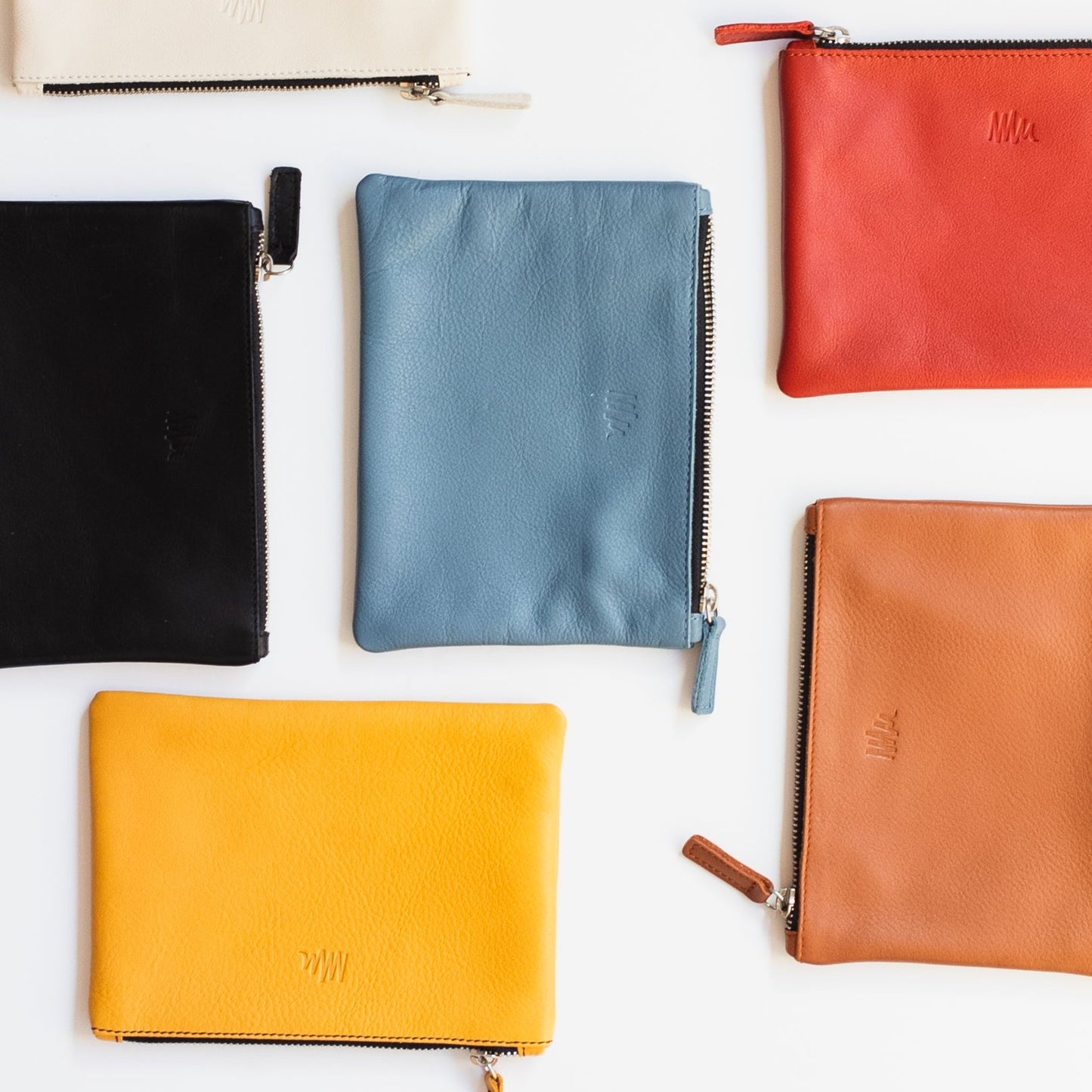 Cartera de cuero amarilla