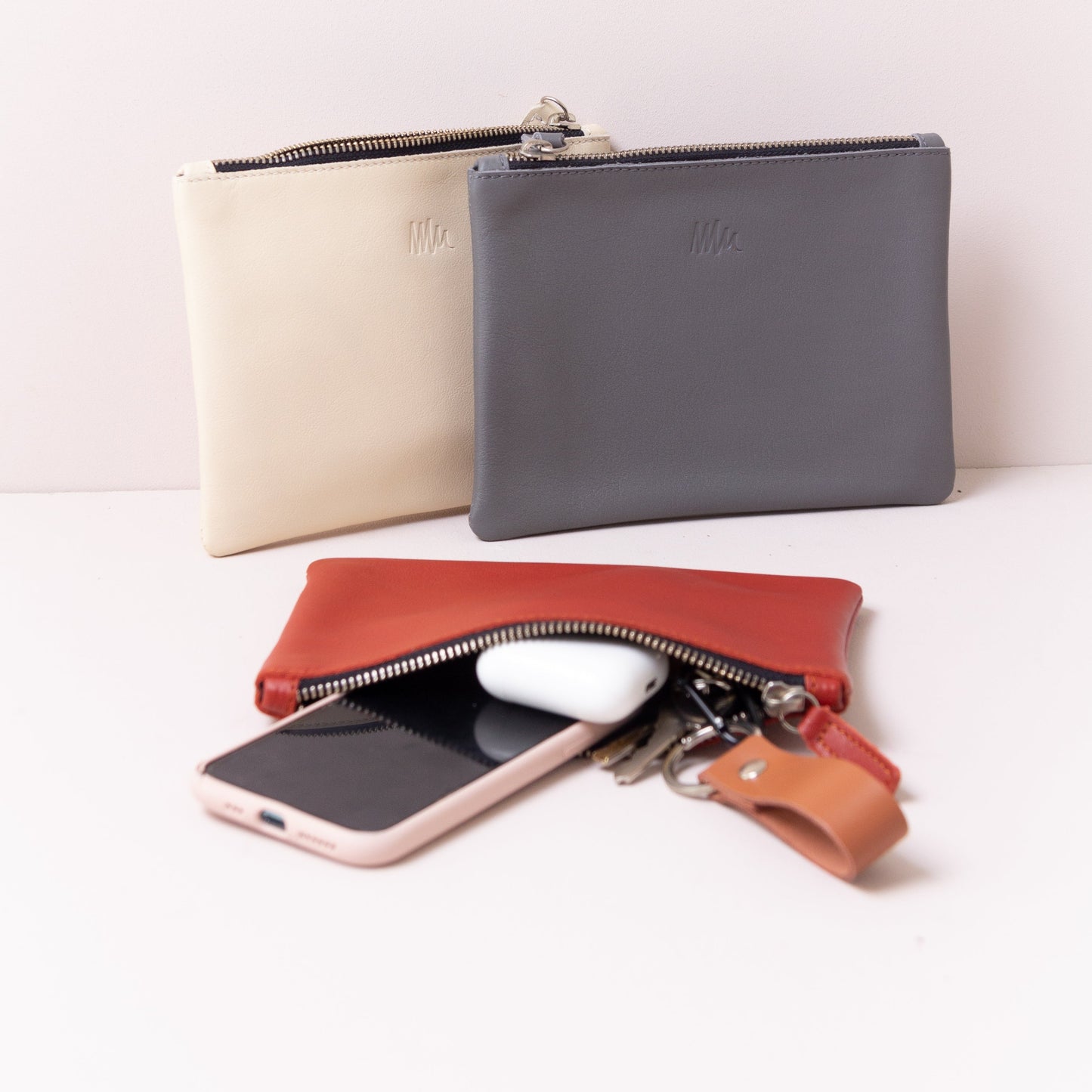 Cartera de cuero caldera