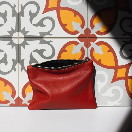 Cartera de cuero caldera