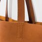 Tote de cuero Camel