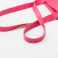 Tote market de cuero rosa